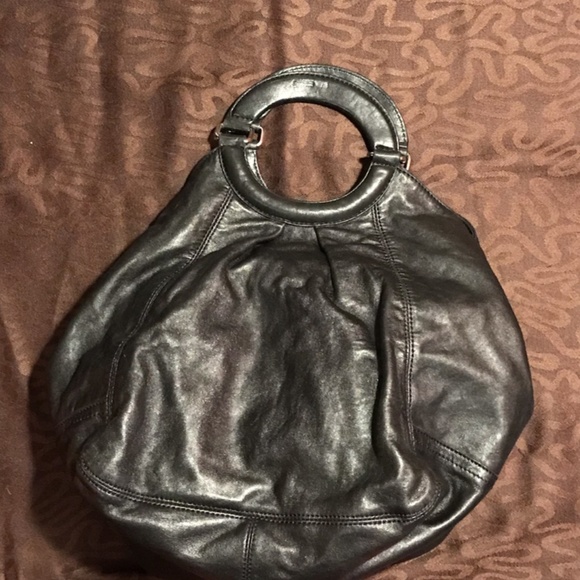DKNY Black Leather Hobo Bag - Picture 2 of 4